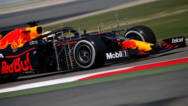 Red Bull’s Max Verstappen in action during testing at the Bahrain International Circuit, Sakhir, Bahrain, on March 12, 202. (Reuters)