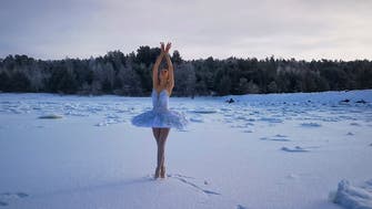 ویدیو؛ اجرای رقص باله روی یخ برای حمایت از محیط زیست