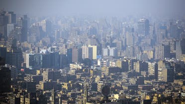 A picture taken on December 17, 2017 shows a view of the skyline of the Egyptian city of Giza, twin to the capital Cairo as seen from the Cairo Tower. (File photo: AFP)