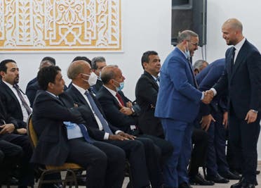 خلال جلسة أداء اليمين الدستورية للحكومة الليبية - فرانس برس