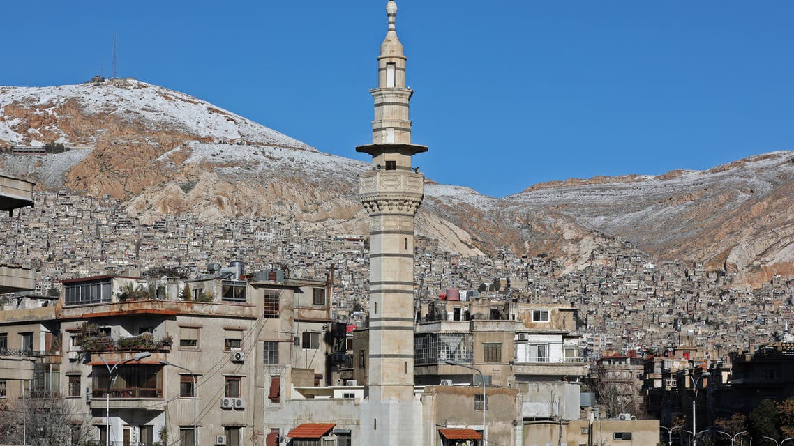Snow is seen on Mount Qasion in the Syrian capital Damascus on January 17, 2019. (File photo: AFP)