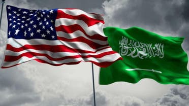 America and KSA flags