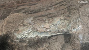 موقع جديد لإطلاق الصواريخ الباليستية في منطقة خورغو الجبلية، الواقعة جنوب غرب إيران قرب بندر عباس.