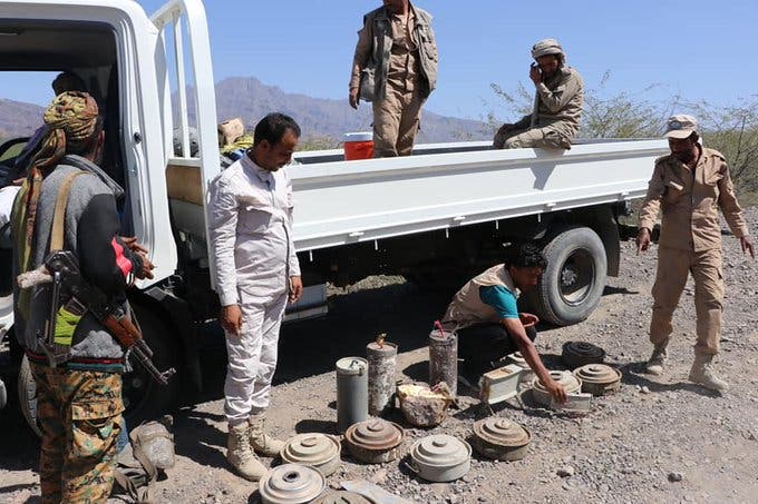تعز ألغام الحوثي اليمن 