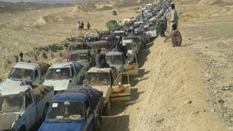 تجمع صدها خودروی سوختبر در مرز بلوچستان بعد از اجرای «طرح رزاق» سپاه
