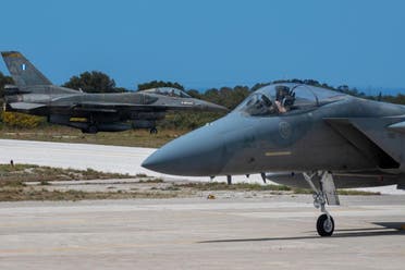 The Saudi and Greek air forces carried out sorties over the Mediterranean 