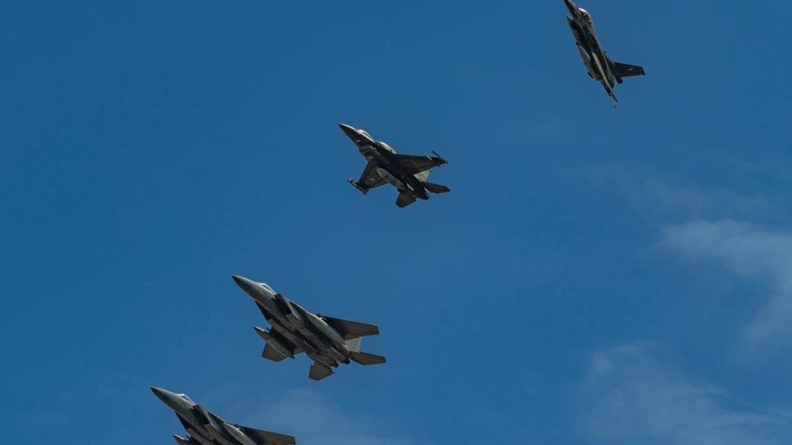 The Saudi and Greek air forces carried out sorties over the Mediterranean