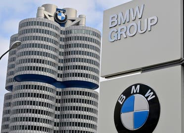  The BMW Group headquarters are pictured in Munich, Germany, Wednesday, March 16, 2021. German automaker BMW said Wednesday it intends to speed up the rollout of new electric cars, vowing to bring battery powered models to 50% of global sales by 2030. (Peter Kneffel/dpa via AP)