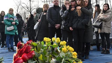 خانواده قربانیان هواپیمای سرنگون شده اکراینی 