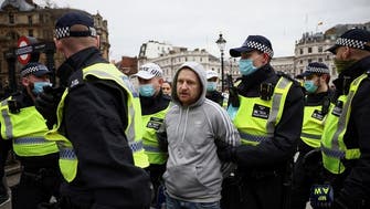 UK police arrest 33 at anti-coronavirus lockdown protests