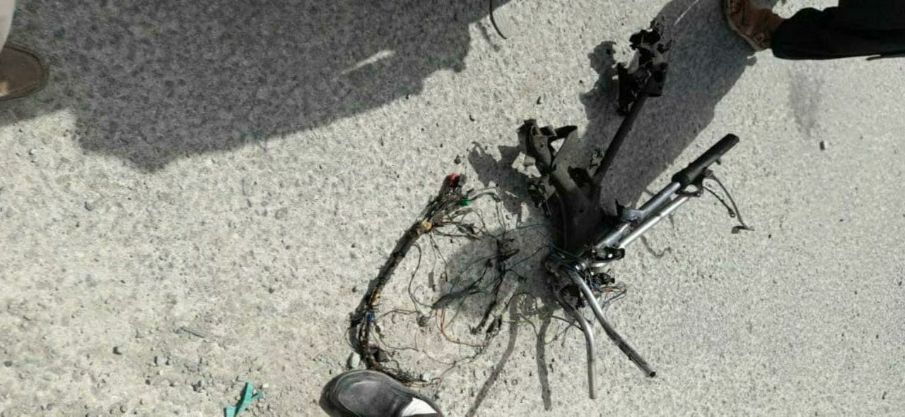 From the scene of an explosion in southeastern Iran. (Supplied)