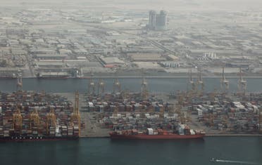 An aerial view of Jebel Ali Port in Dubai October 25, 2010. (Reuters)