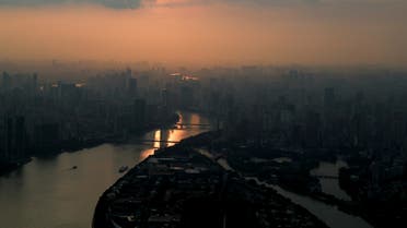 Guangzhou and the Pearl river known by its Chinese name Zhujiang is seen during sunset from the Canton Tower observation deck in Guangzhou, China, September 3, 2019. (Reuters)