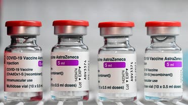 Vials of the AstraZeneca coronavirus disease (COVID-19) vaccine are seen, as AstraZeneca vaccinations resume after a brief pause in their use over concern for possible connection to blood clots, in Milan, Italy, March 19, 2021. (File photo: Reuters)