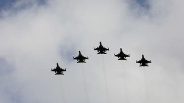 The Indigenous Defense Fighter (IDF) aircraft fly in formation during an inauguration ceremony of a maintenance centre for F-16 fighter jets, in Taichung, Taiwan August 28, 2020. (File photo: Reuters)