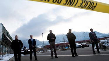 Law enforcement officials wait to address the media after a mass shooting at the King Soopers grocery store in Boulder, Colorado on March 22, 2021. (File photo: AFP)
