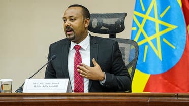 In this file photo taken on November 30, 2020 Ethiopian PM Abiy Ahmed speaks at the House of Peoples Representatives in Addis Ababa, Ethiopia. (Amanuel Sileshi/AFP)