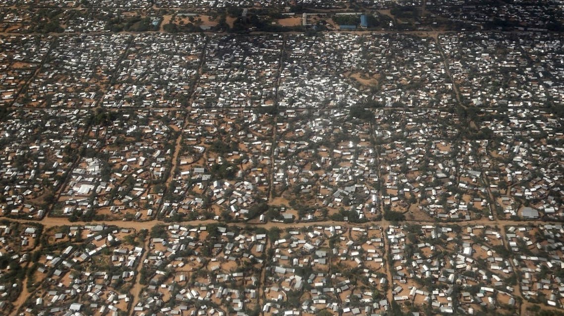 An aerial picture shows a section of the Hagadera camp in Dadaab near the Kenya-Somalia border. (Reuters)