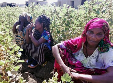 إثيوبيات فررن من القتال الدائر بتيغراي في مخيم الفشقة للاجئين يوم 13 نوفمبر 2020
