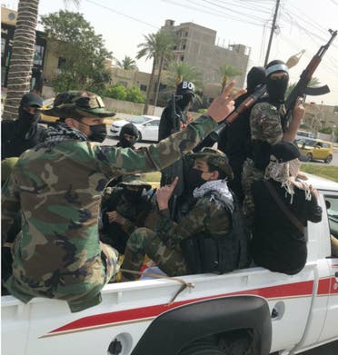 من استعراض ميليشيا "ربع الله" المسلح في بغداد