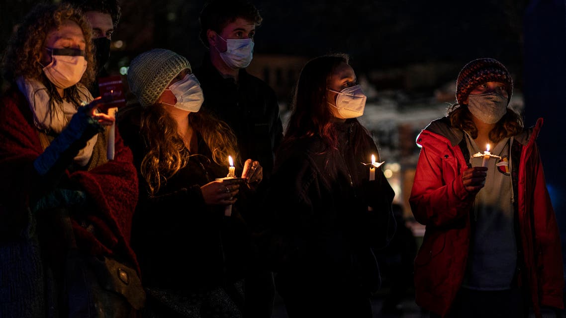Mourners attend a vigil at the Boulder County Courthouse on March 24, 2021 in Boulder, Colorado. Ten people, including a police officer, were killed in a shooting at a King Sooper's grocery store on Monday. (File photo: AFP)