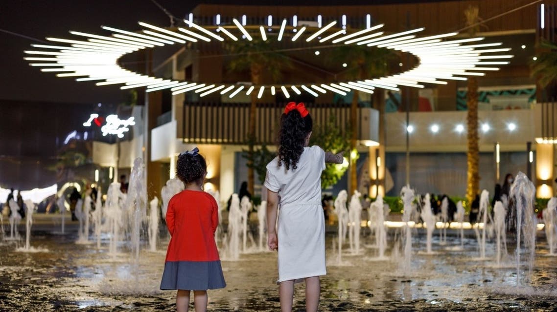 The light installation at Venividi Multiplex, Riyadh (Courtesy: Noor Riyadh)
