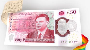 New 50 pound note, featuring late mathematician Alan Turing in this 2020 illustration. (Reuters)