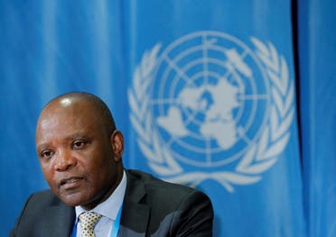John Nkengasong, Director of the Africa Centres for Disease Control and Prevention attends a news conference. (File photo: Reuters)