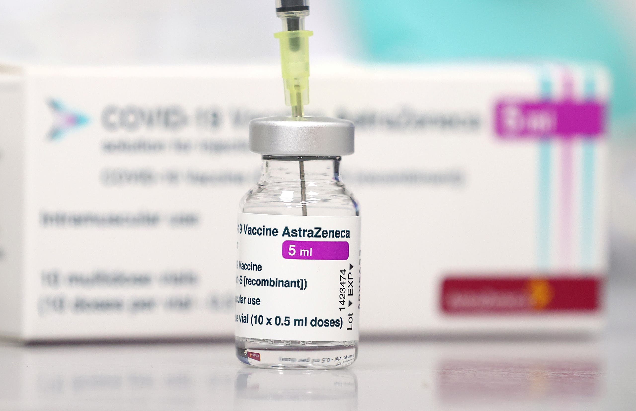 A vial of the AstraZeneca COVID-19 vaccine is seen at the general practice of Doctor Claudia Schramm as the spread of the coronavirus disease (COVID-19) continues, in Maintal, Germany, March 24, 2021. (File photo: Reuters)
