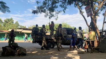 Members of Ethiopian National Defense Force prepare to head to missio, in Sanja. (Reuters)