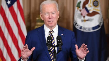 US President Joe Biden speaks about foreign policy at the State Department, on February 4, 2021. (AFP)