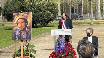 تصویری؛ شهرداری پاریس لوح یادبود «احمدشاه مسعود» را نصب کرد