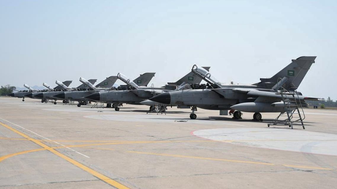 Royal Saudi Air Force (RSAF) combat aircrafts and crew members arrive in Pakistan’s Mushaf Air Base to participate in the 2021 Air Excellence Center Exercise. (Via @modgovksa Twitter)