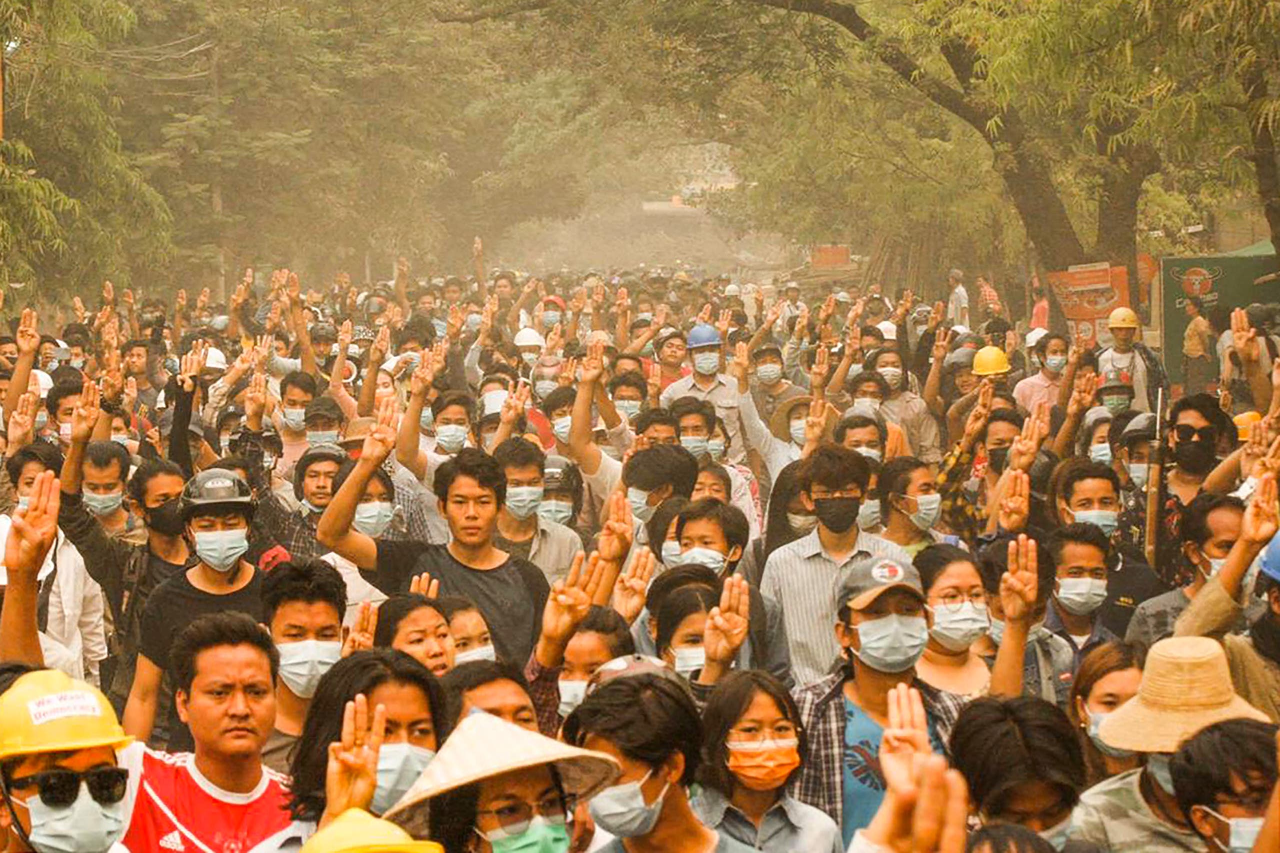 مظاهرات بورما ضد الانقلاب