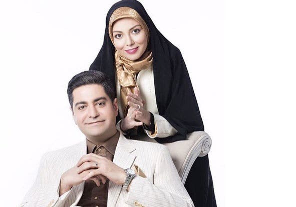 آزاده نامداری و همسرش