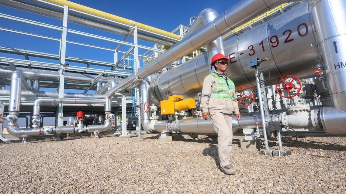 A worker is seen at the new CPF3 oil station in the Halfaya oilfield in southern of Maysan province, Halfaya, Iraq. (File photo: Reuters)