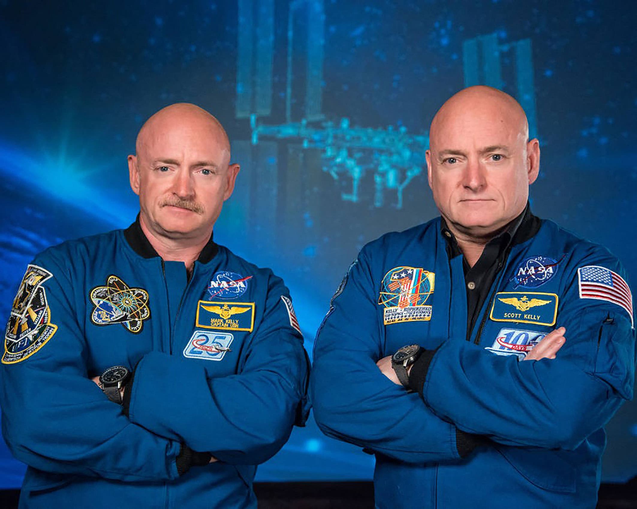 رائد الفضاء سكوت كيلي  وشقيقه التوأم - فرانس برس