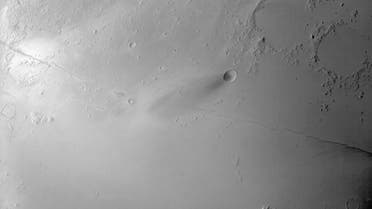 An image of the Cerberus Fossae formation captured by the Hope Probe's Emirates eXploration Imager camera (EXI). (Supplied)