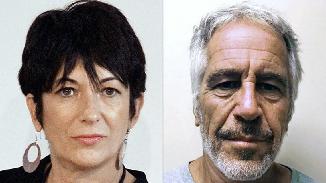 This combination of pictures created on July 2, 2020 shows Ghislaine Maxwell (L) during an event on September 20, 2013 in New York City and an undated handout photo obtained on July 11, 2019 courtesy of the New York State Sex Offender Registry of Jeffrey Epstein (R). (AFP)