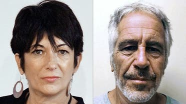 This combination of pictures created on July 2, 2020 shows Ghislaine Maxwell (L) during an event on September 20, 2013 in New York City and an undated handout photo obtained on July 11, 2019 courtesy of the New York State Sex Offender Registry of Jeffrey Epstein (R). (AFP)