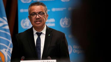 FILE PHOTO: Tedros Adhanom Ghebreyesus, Director General of the World Health Organization (WHO) speaks during the opening of the 148th session of the Executive Board on the coronavirus disease (COVID-19) outbreak in Geneva, Switzerland, January 18, 2021. Christopher Black/WHO/Handout/File Photo/File Photo