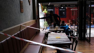 Tables and seats are taped off to provide social distancing inside a cafe that reopened after the coronavirus disease (COVID-19) restrictions were eased, in Istanbul, Turkey March 2, 2021. (File photo: Reuters)