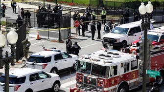 Two dead, including police officer, after suspect rams vehicle into US Capitol Police