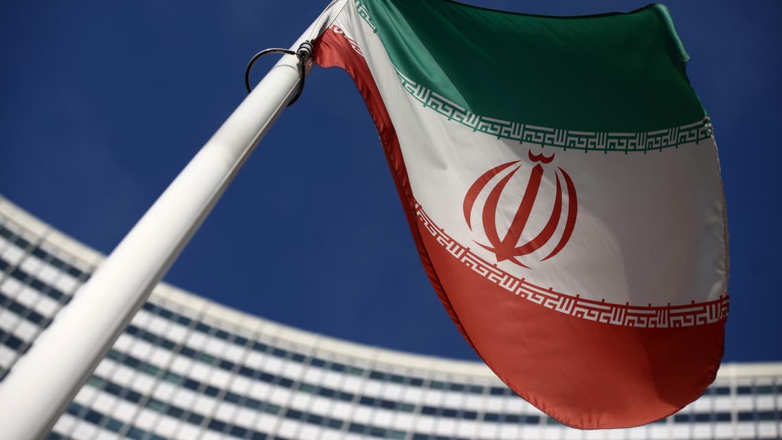 The Iranian flag waves in front of the International Atomic Energy Agency (IAEA) headquarters, before the beginning of a board of governors meeting, amid the coronavirus disease (COVID-19) outbreak in Vienna, Austria, March 1, 2021. REUTERS/Lisi Niesner