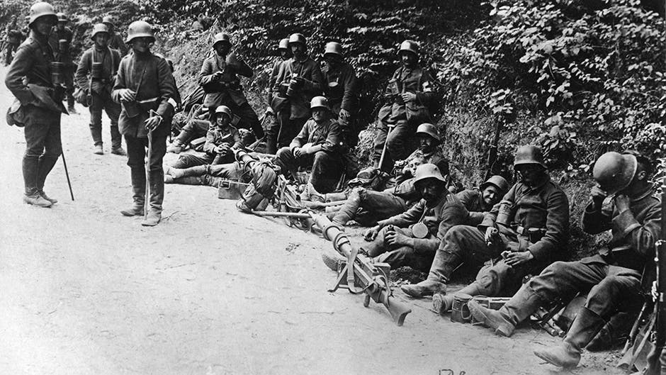 German soldiers at the Battle of Caporetto
