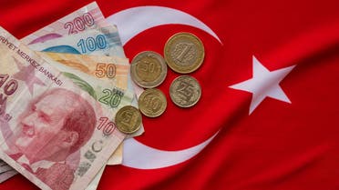 الليرة التركية علم تركيا تعبيرية