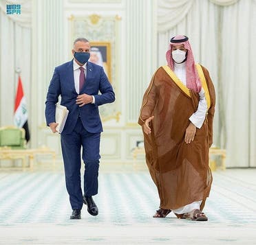 محمد بن سلمان ومصطفی الکاظمی