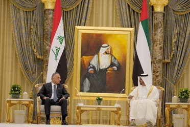 Iraq's prime minister meets with Abu Dhabi's Crown Prince. (Reuters)