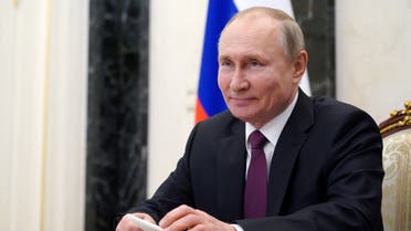  Russian President Vladimir Putin takes part in a video conference call with officials and young professionals in Moscow, Russia March 25, 2021. (File photo: Reuters)