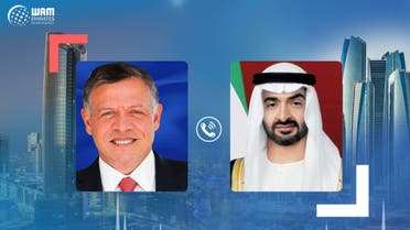 Abu Dhabi Crown Prince Sheikh Mohamed bin Zayed Al Nahyan and Jordan's King Abdullah. (WAM)